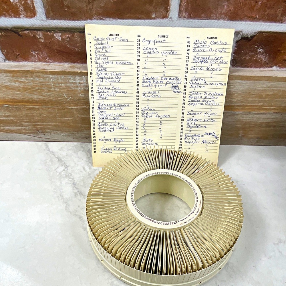 Sawyers 100-Slide Tray for GAF Slide Projector, Retaining Clips, 2802-A